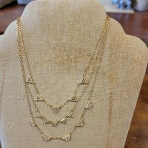 Elegant Gold and Silver Heart Necklace